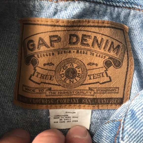 GAP denim TODDLER light Jean/Denim jacket EUC - Picture 3 of 6